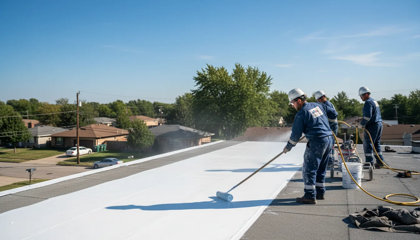 Commercial roof coating in Russellville, AL near me